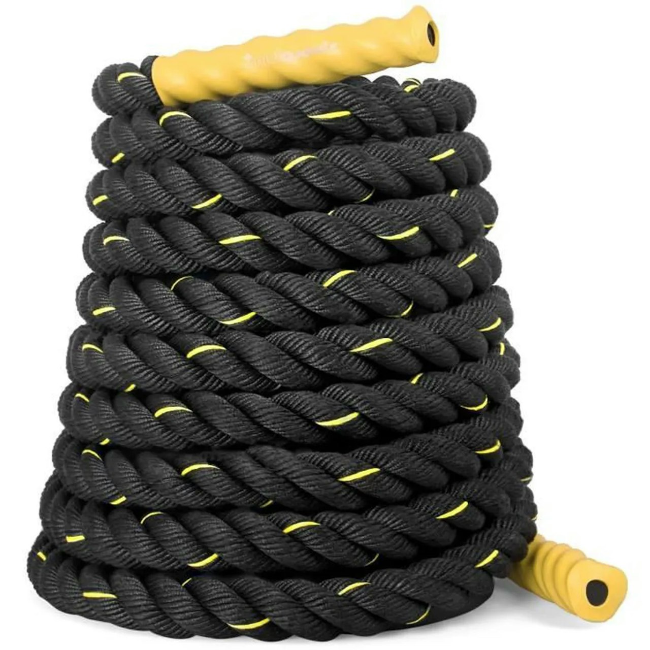 1SportPlus Corde ondulatoire, Battle rope idéal pour Crossfit, l'endurance et la force musculaire [12 Meter + Rot] (ref:sport28/1 colis ) Produit non testés Vendu en l’état sans garantie