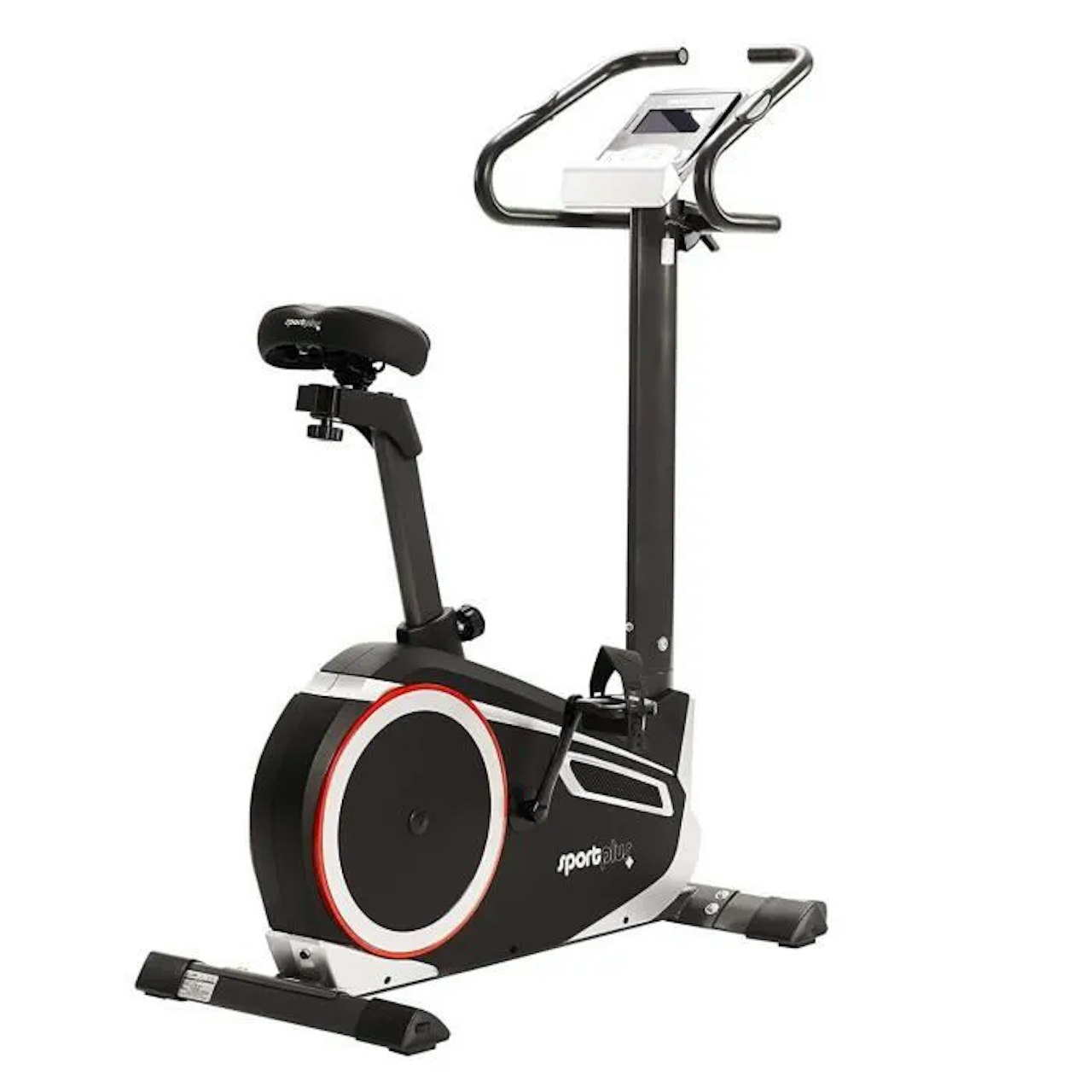 1 Vélo d'appartement SportPlus SP-HT-9600-iE, inertie de 10 kg, 24 Niveaux de Résistance  ( ref: sport 8 / 2 CoLIS) Produit non testés Vendu en l’état sans garantie