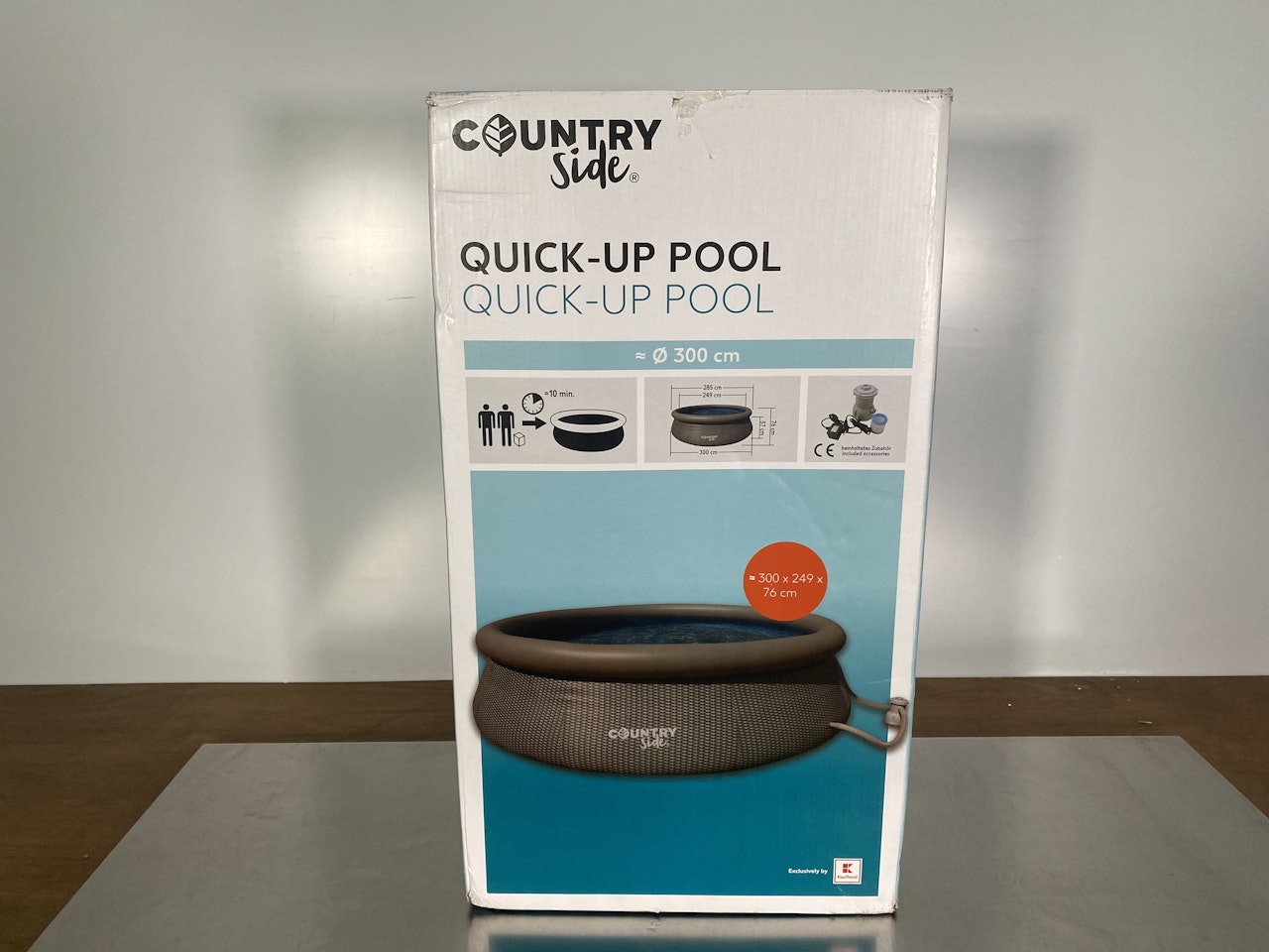 1 PISCINE COUNTRY SIDE 300 X 249 X 76 CM AVEC DÉFAUT D'EMBALLAGE Neuf Vendu en l’état sans garantie