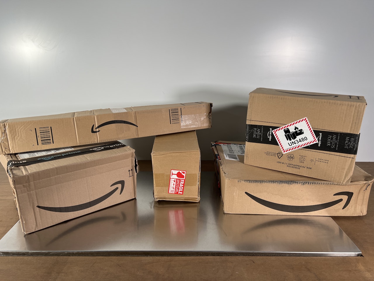 5 colis Amazon faible valeur Fonctionnel Vendu en l’état sans garantie