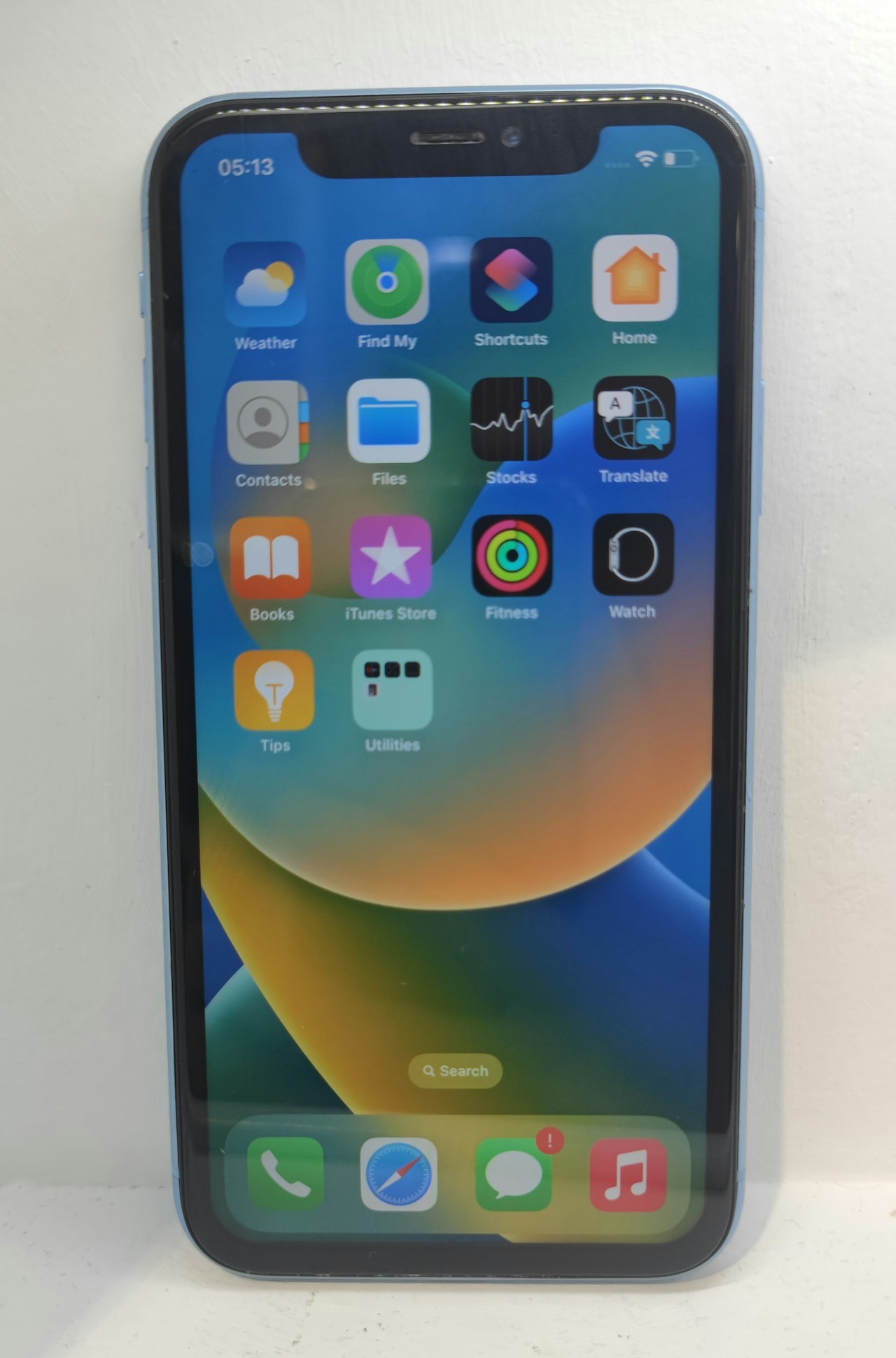 APPLE IPHONE XR 64 GO BLEU FACE ID HS Fonctionnel Vendu en l’état sans garantie