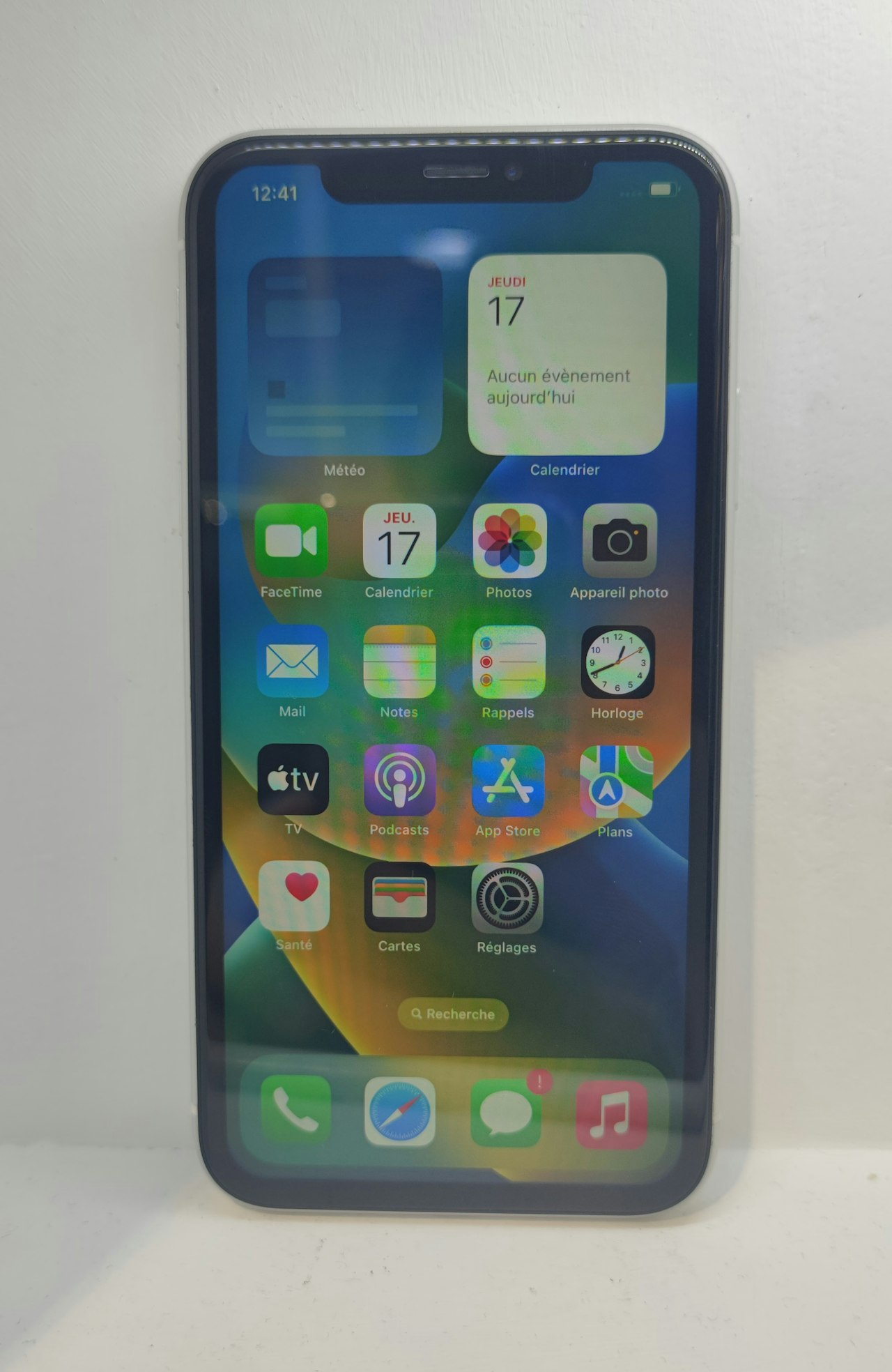 APPLE IPHONE XR 256 GO BLANC Fonctionnel Vendu en l’état sans garantie